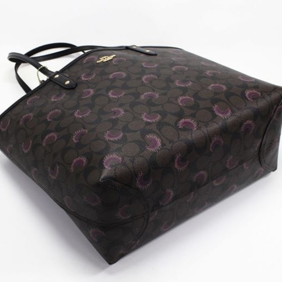 COACH REVERSIBLE CITY TOTE MOON PRINT - Picture 5 of 7